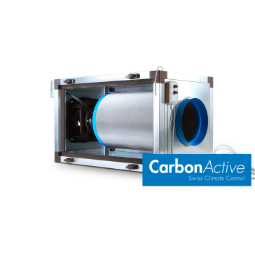 CarbonActive EC Inline FilterUnit 500m³/h 125er Flansch nur Lüfter + EC Digital 4-in-1 Controller (Gebraucht)